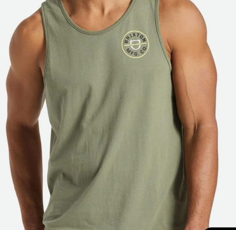 Brixton Crest Tank Top - Mineral Grey