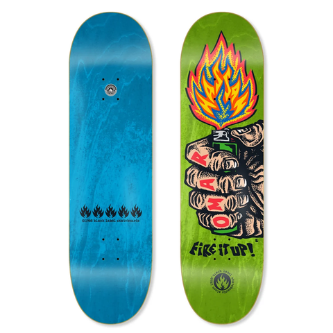 Black Label Omar Hassan "FIRE IT UP" Deck *Assorted Stains*