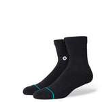 Stance Socks: Icon Quarter - Black