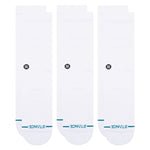 Stance Icon Crew Socks 3-Pack - White