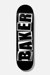 Baker Skateboards: Brand Logo Black/White Deck