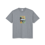 Polar Skate Co. Skeleton Kid Tee - Heather Grey