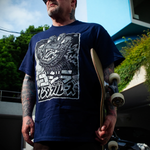 Santa Cruz x Godzilla Hand Front T-Shirt - Navy