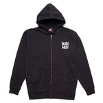 Deathwish Skateboards: The Truth Zip-Up - Black/White