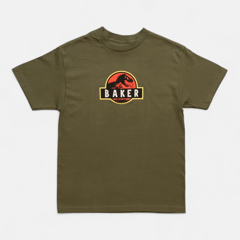 Baker Skateboards: Stoned Age Tee - Military Green