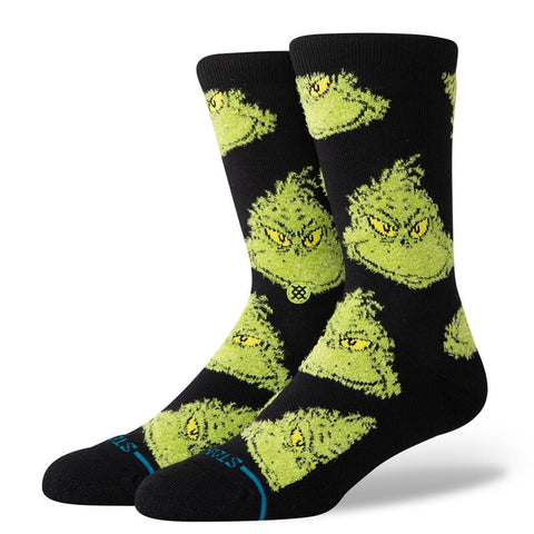 The Grinch x Stance Grew Sock - Mean One Black