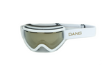 Dang Snow: OG V.4 Goggles - Matte White x 24k Bronze