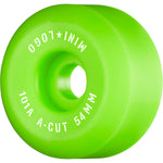 Mini Logo Wheels: A-Cut 101a - Green