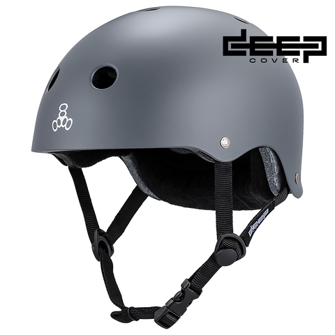 Triple 8: Deep Cover Helmet - Gray Matte