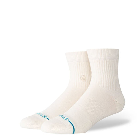 Stance Socks: Icon Organic Quarter - Canvas