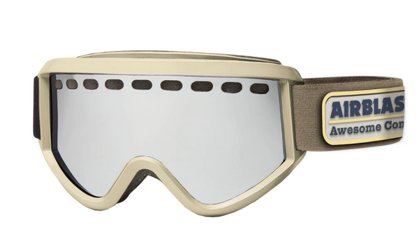 AirBlaster Awesome Co Air Goggle Gloss Custard Frame Amber