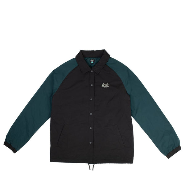 Howl: Premium Coaches Jacket - Black/green – Lip Trix